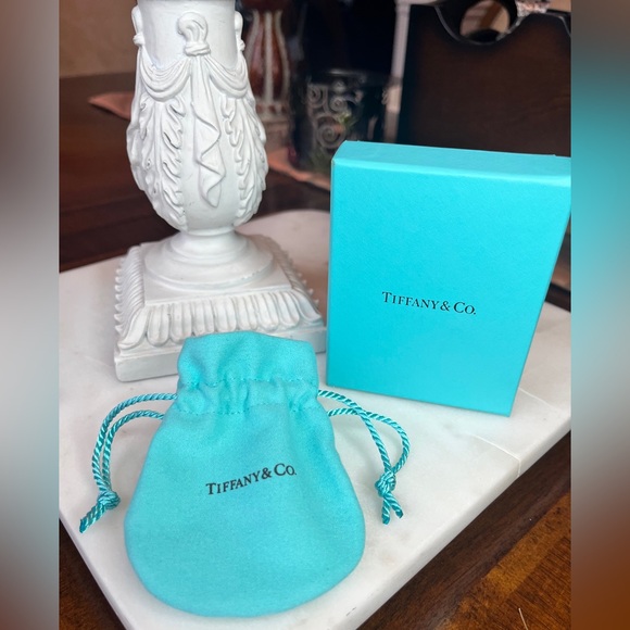 Tiffany & Co. Empty Box & Pouch Gift Set for Gifting T & Co. Jewelry (Like New) - Picture 1 of 7